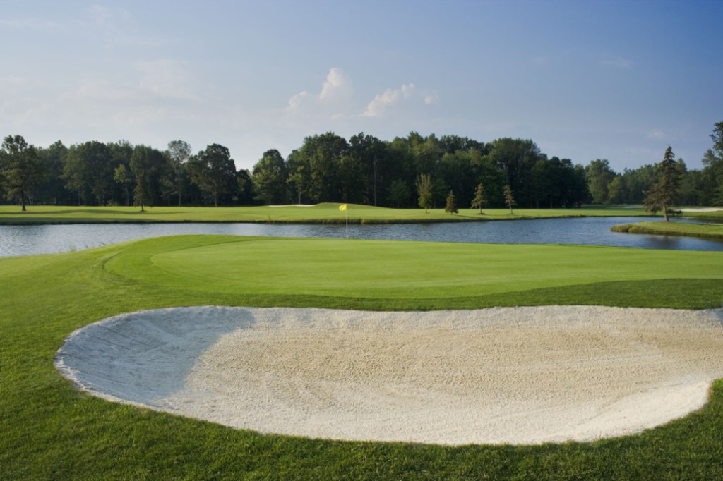 Hole 5 from behind the green