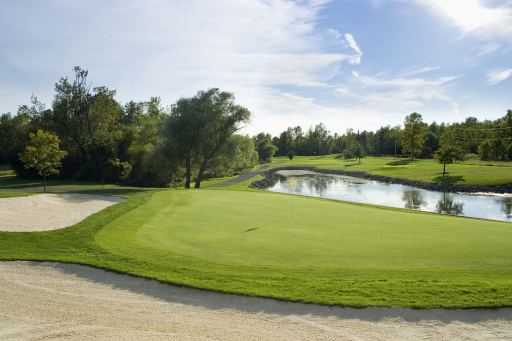 Hole 12 from behind the green