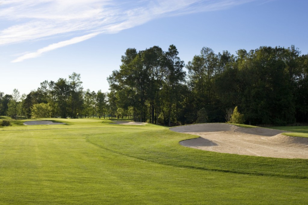 Hole 17 from the fairway