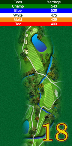 Hole 18 map