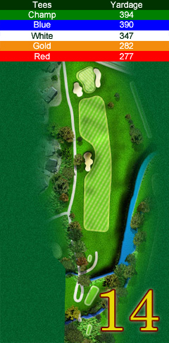 Hole 14 map